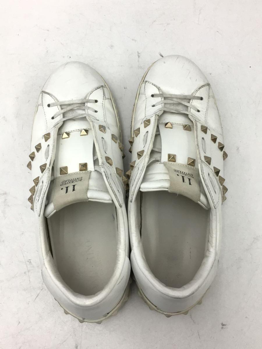 VALENTINO GARAVANI◆ローカットスニーカー/42/WHT/レザー/TR931Y2/インソール破れ有/使用感有_画像3