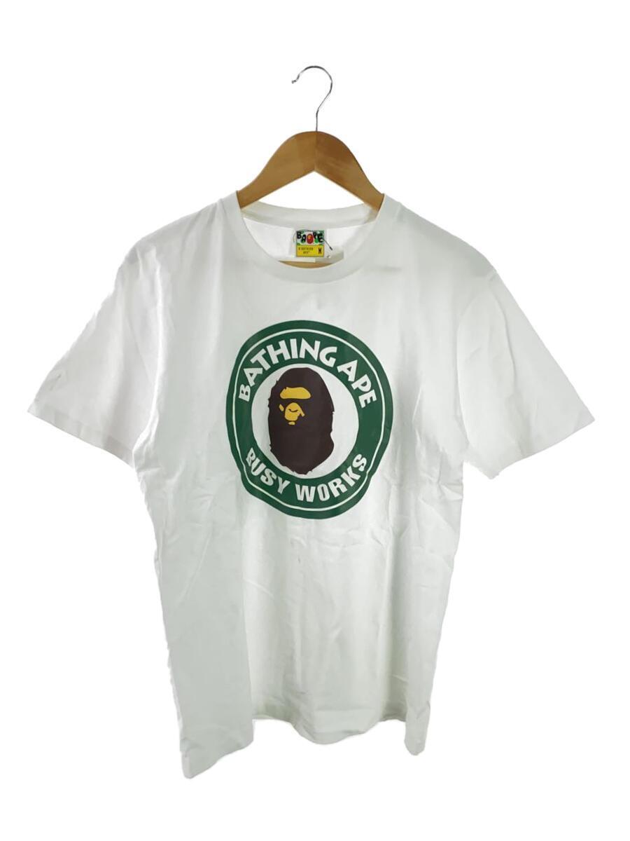 A BATHING APE◆Tシャツ/M/コットン/WHT/001TEI301023M