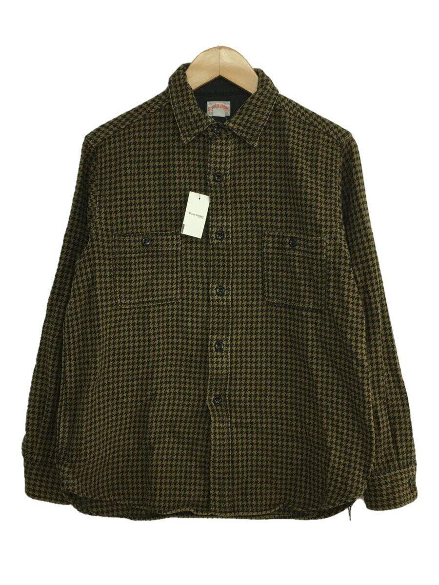 正規逆輸入品】 JOE McCOY◇ネルシャツ/-/コットン/BRW/千鳥格子 L