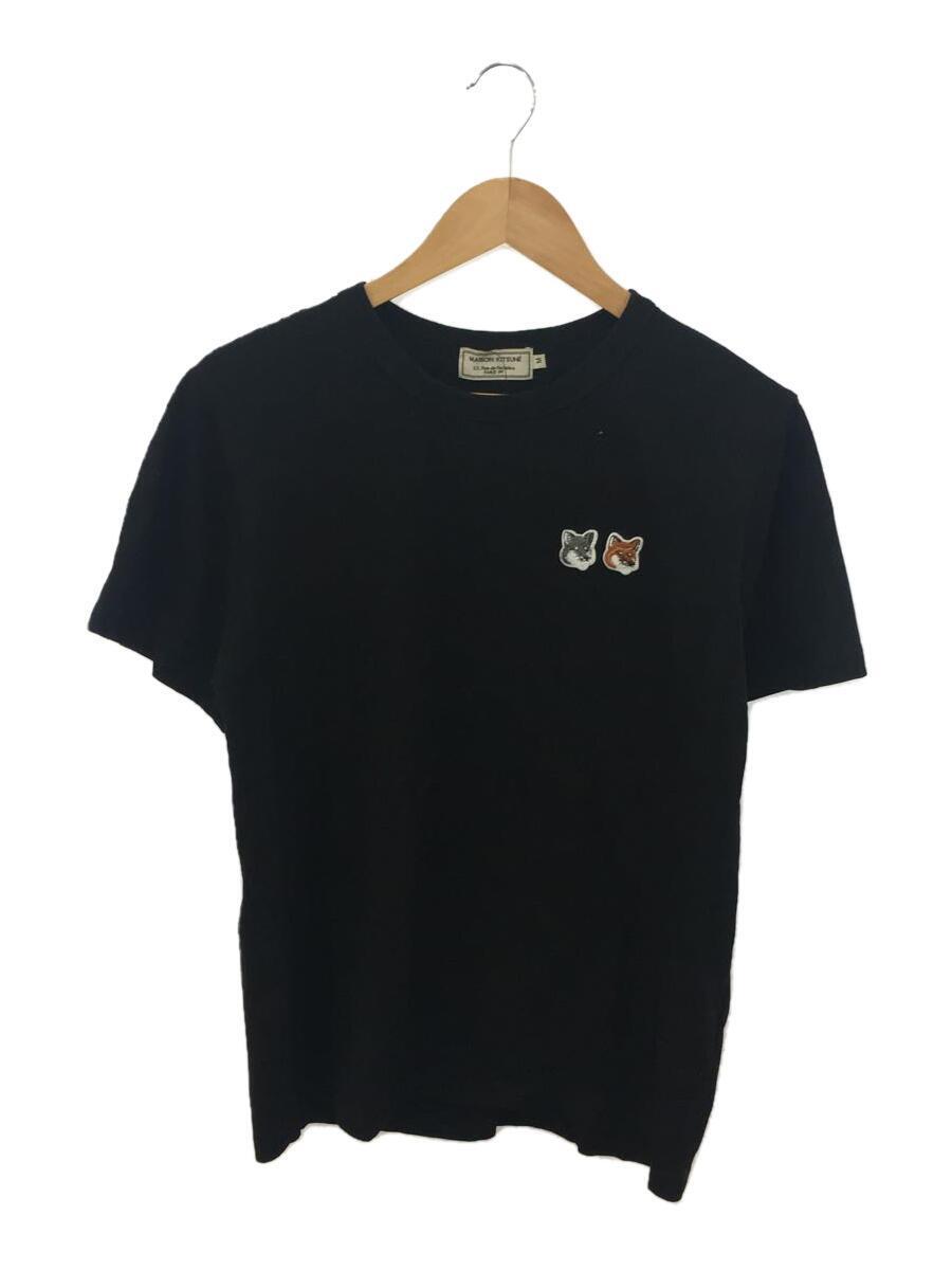 数量限定】 MAISON KITSUNE'◇Tシャツ/M/ワッペン/コットン/BLK