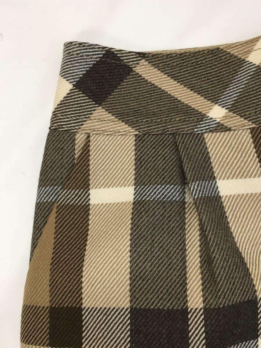 BURBERRY BLUE LABEL◆ショートパンツ/36/ウール/BEG/チェック/55R05-233-40_画像6