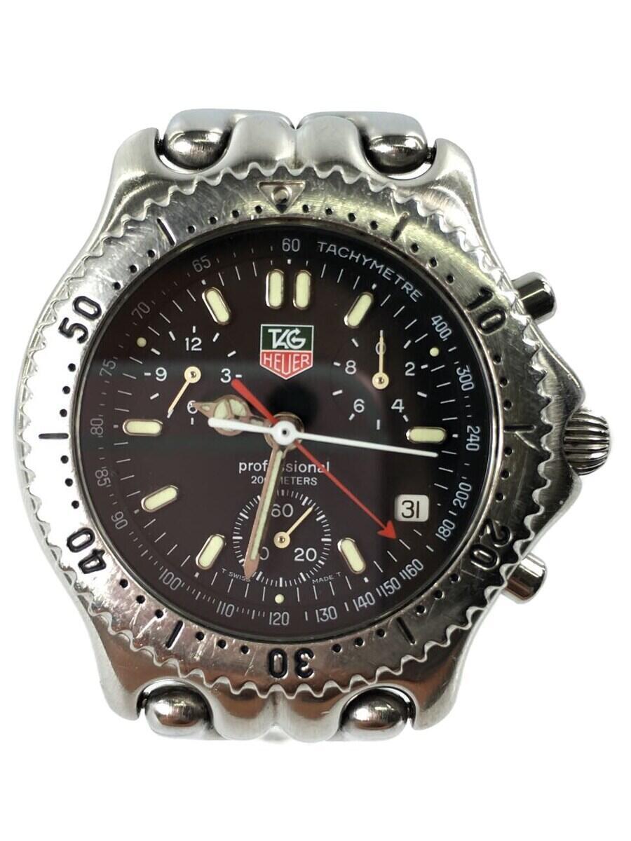 TAGHeuer◆クォーツ腕時計/アナログ/professional 200m/デイト クロノグラフ/CG1110-0_画像1