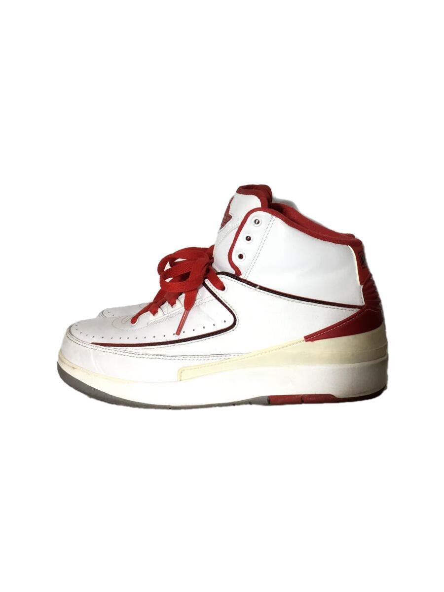 NIKE◆AIR JORDAN 2 RETRO/エアジョーダンレトロ/ホワイト/385475-102/26cm/WHT_画像1