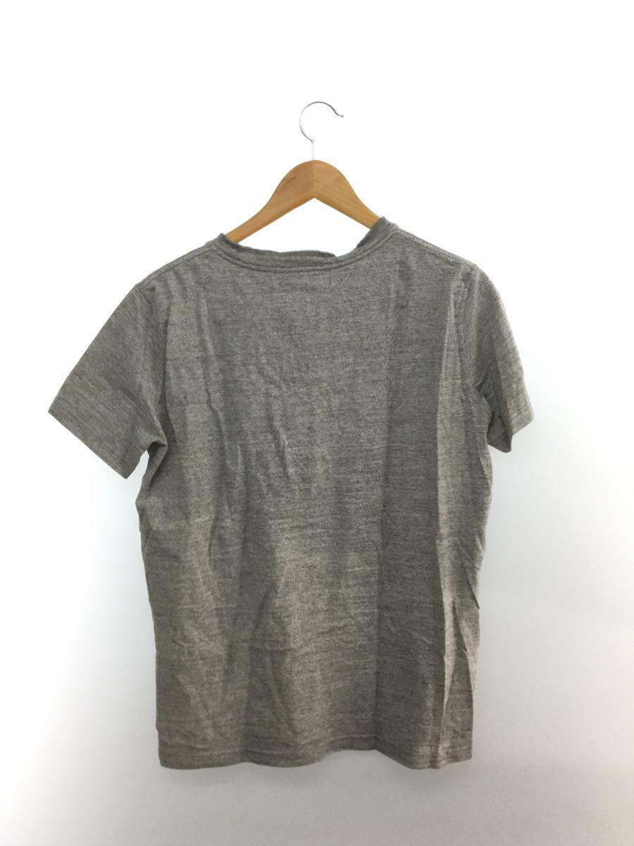 REMI RELIEF◆Tシャツ/M/コットン/GRY/無地/レミレリーフ_画像2