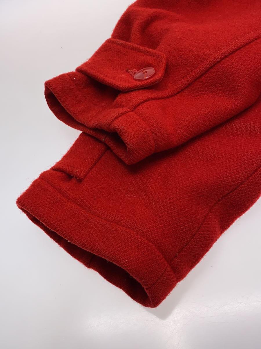 Woolrich◆ジャケット/38/ウール/RED/無地_画像4