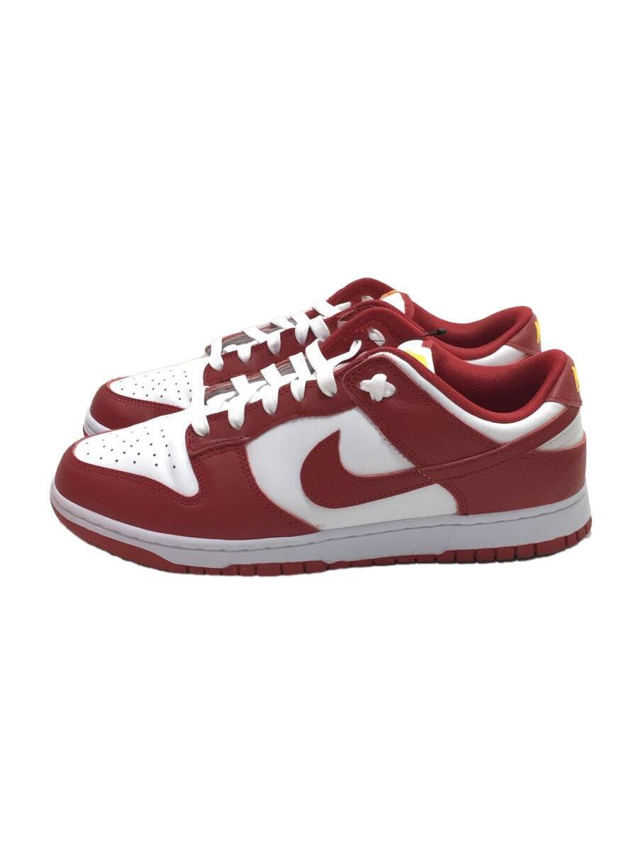 NIKE◆DUNK LOW RETRO_ダンク ロー レトロ/US10.5/RED/レザー_画像1