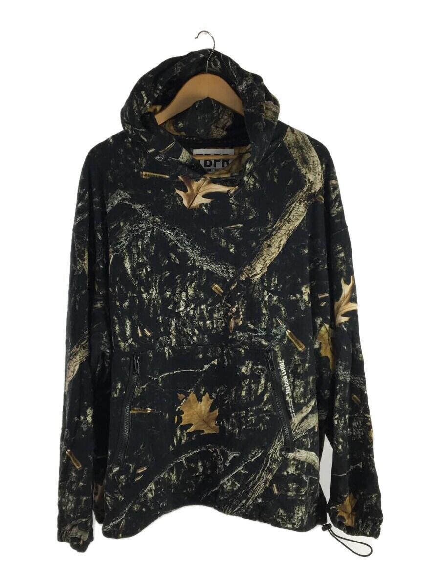 TIGHTBOOTH PRODUCTION◆BULLET CAMO HOODIE/XL/コットン/ブラック/総柄
