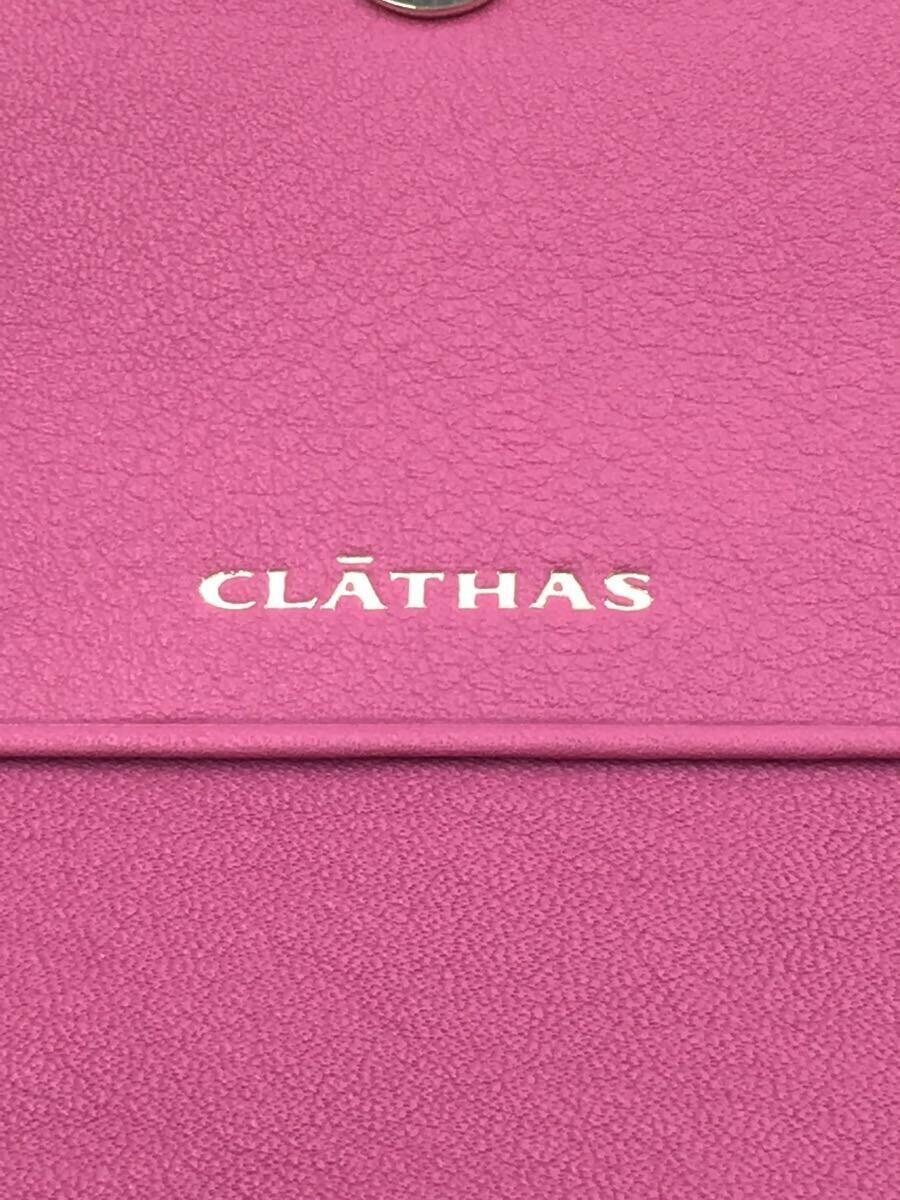 CLATHAS◆長財布/牛革/PNK/レディース_画像3