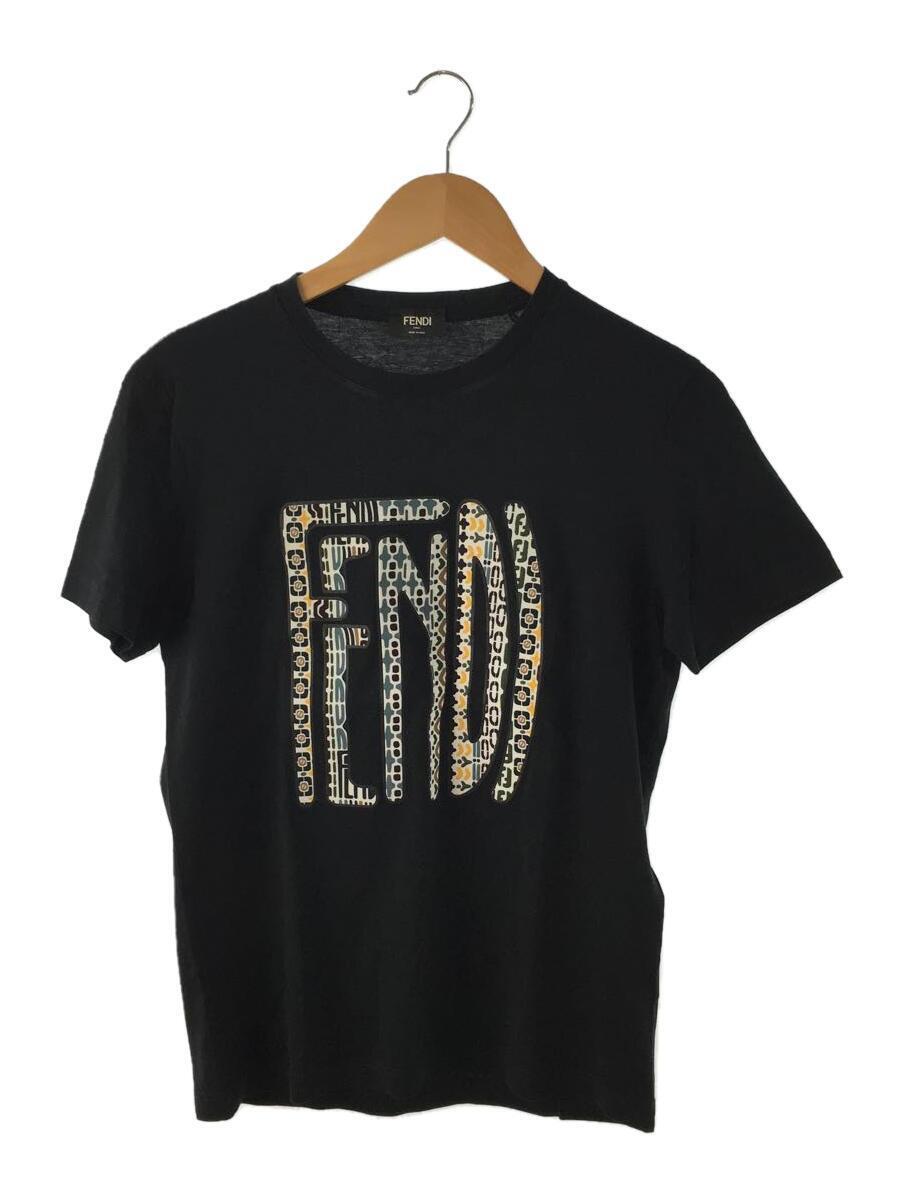 FENDI◆Tシャツ/S/コットン/BLK/プリント