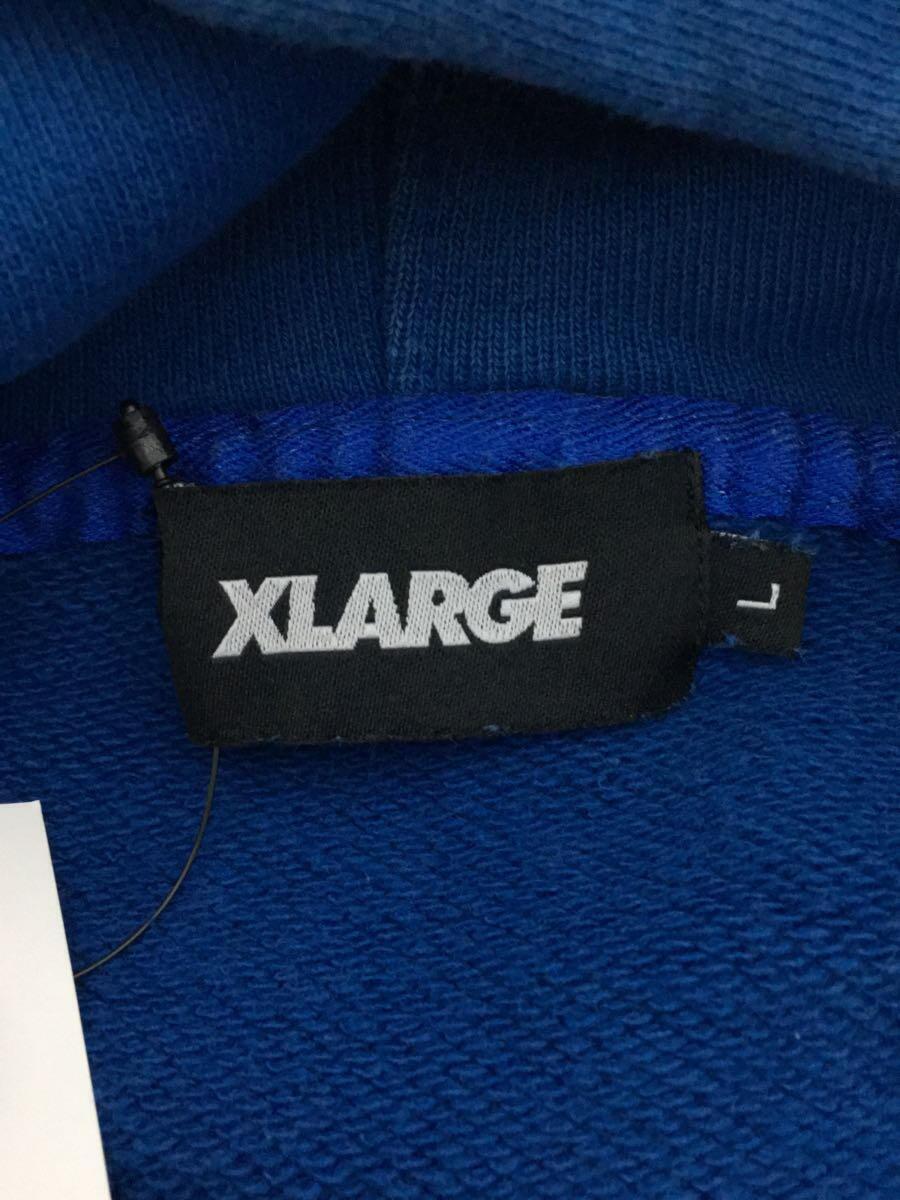 X-LARGE◆パーカー/L/シルク/BLU/101203012019_画像3