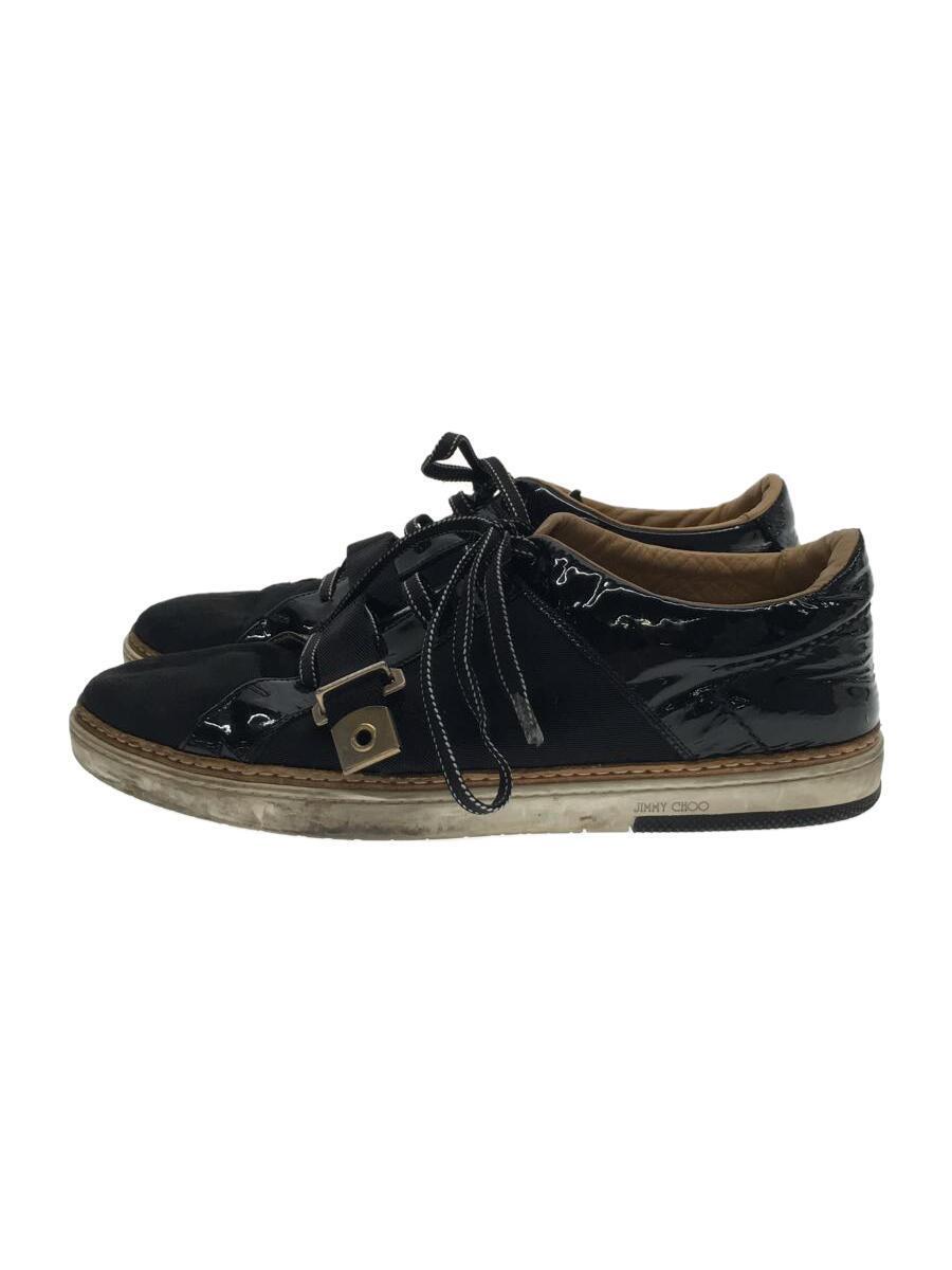 JIMMY CHOO◆ローカットスニーカー/42/BLK_画像1