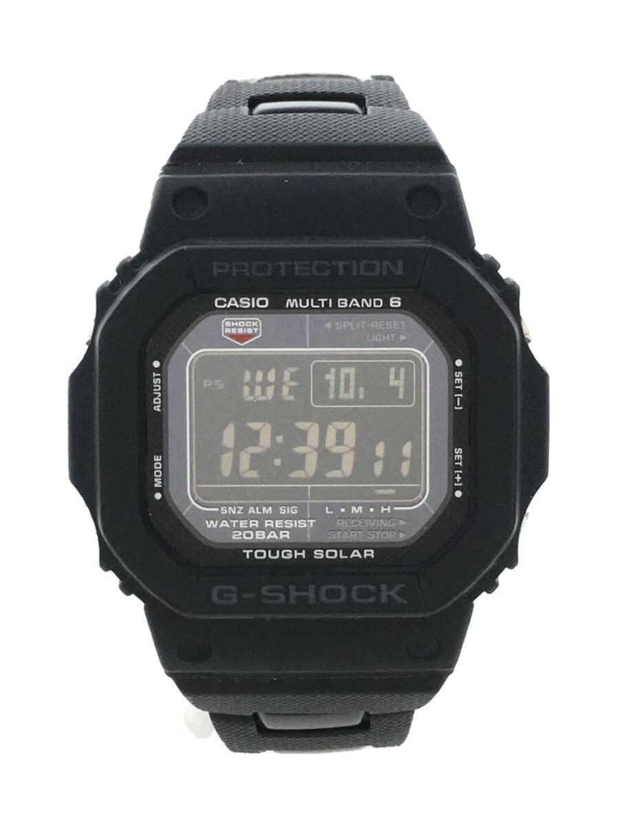 CASIO◇ソーラー腕時計_G-SHOCK/デジタル/ラバー/BLK/BLK(デジタル