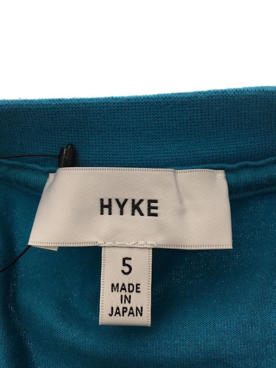 HYKE◆ハイク/ブルー/Tシャツ/5/コットン/BLU/半袖カットソーの画像3