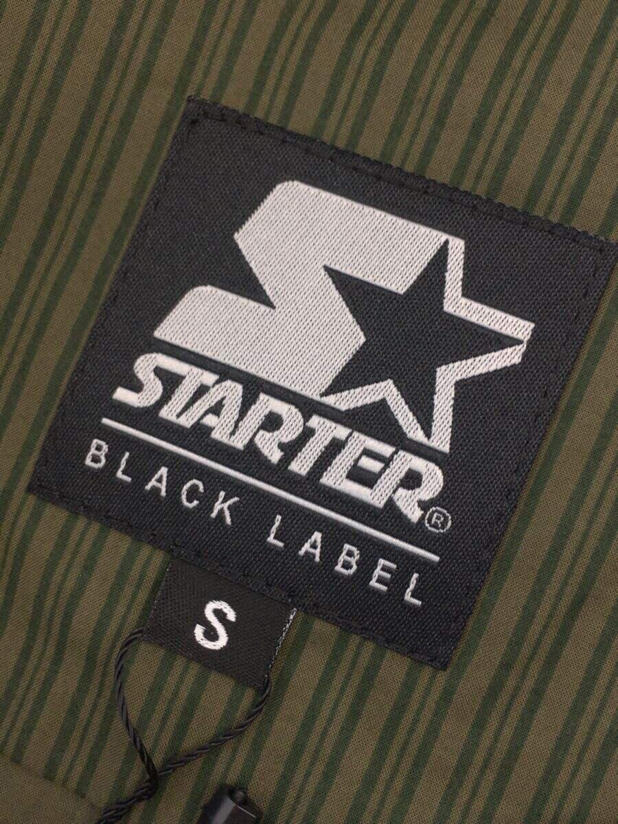 Starter Black Label◆プルオーバー/長袖シャツ/S/コットン/GRN/ストライプ_画像3