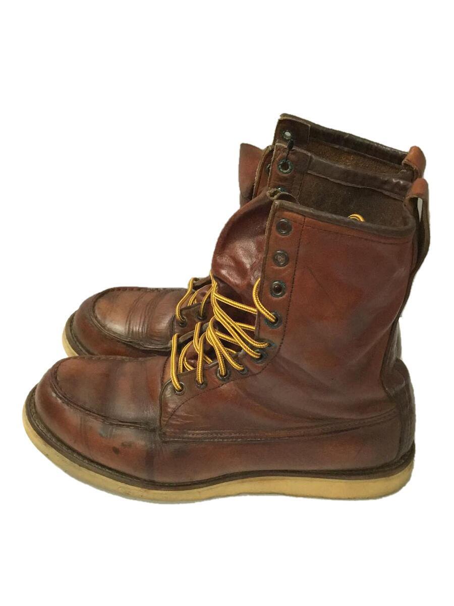 RED WING◆80s/VINTAGE/犬タグ/ハンティングブーツ/レースアップブーツ/-/BRW/レザー