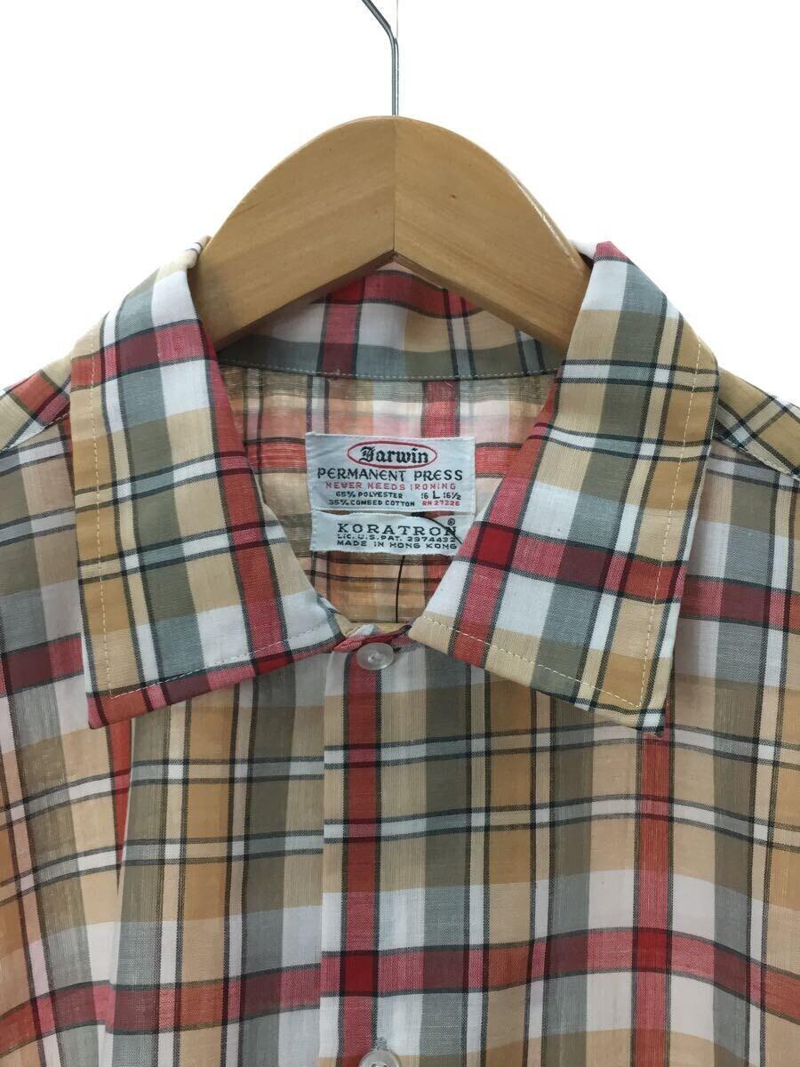 50S/オープンカラーシャツ/USA製/VINTAGE/Darwin/長袖シャツ/L
