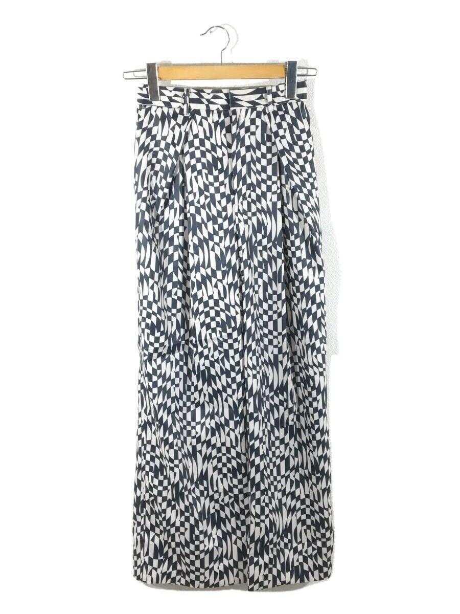 AMERI◆GEOMETRIC PATTERN LOOSE PANTS/M/ポリエステル/BLK/01210860990