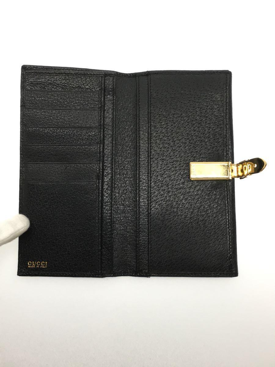 GUCCI◇Wホック長財布/レザー/BLK/無地/035・2149・1664 - 長 GUCCI◇Wホック長財布/レザー/BLK/無地/035・2149・1664 - 長