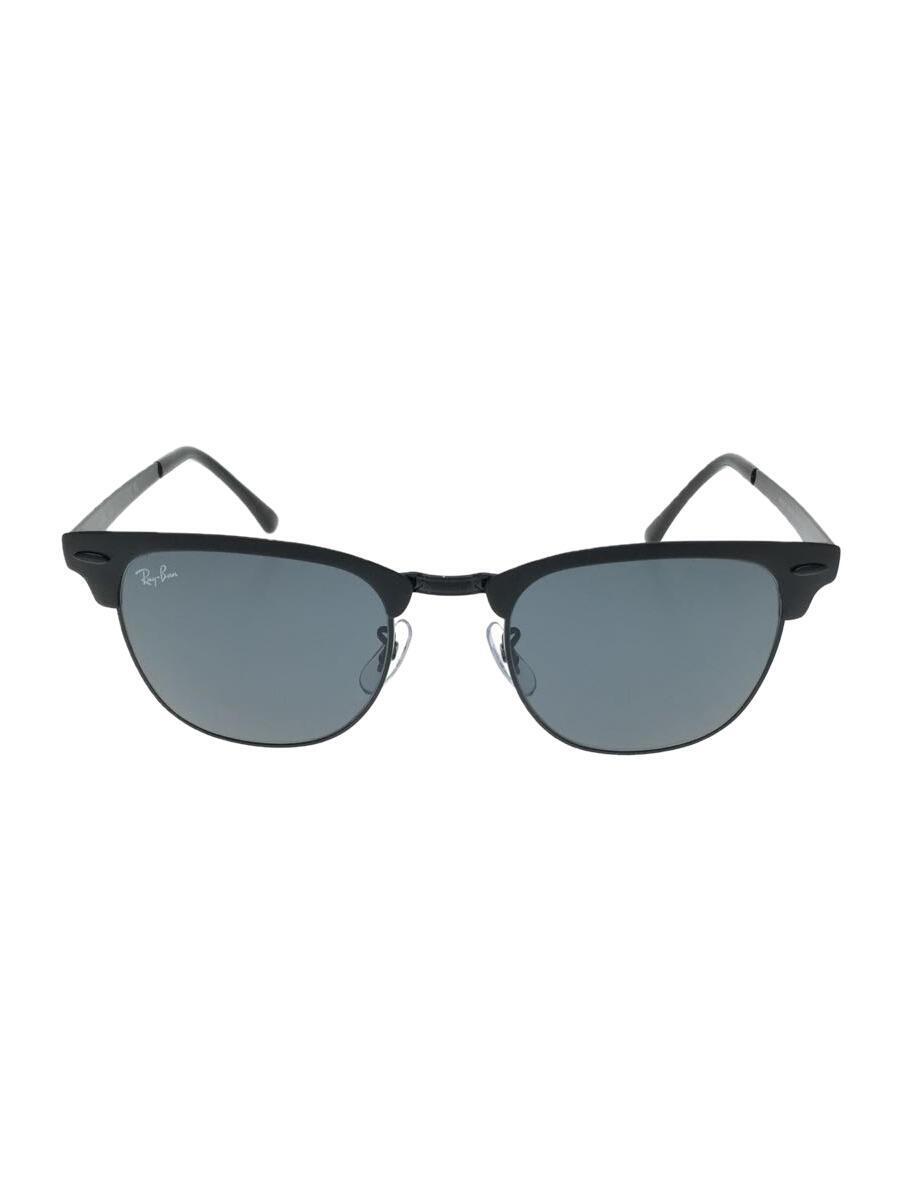 Ray-Ban◆CLUBMASTER METAL/サングラス/ウェリントン/メタル/BLK/GRY/メンズ/RB3716