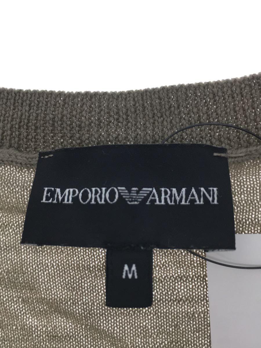 EMPORIO ARMANI◆セーター(薄手)/M/ウール/カーキ/6L1MU7 1MMVZ/バージンウール_画像3