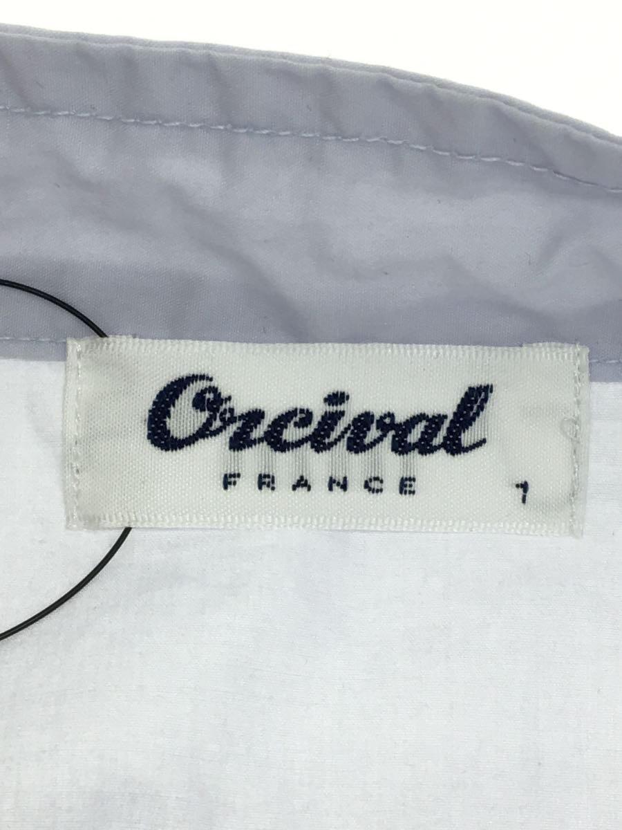 ORCIVAL◆シャツ/1/コットン/BLU/無地/OR-B0054_画像3