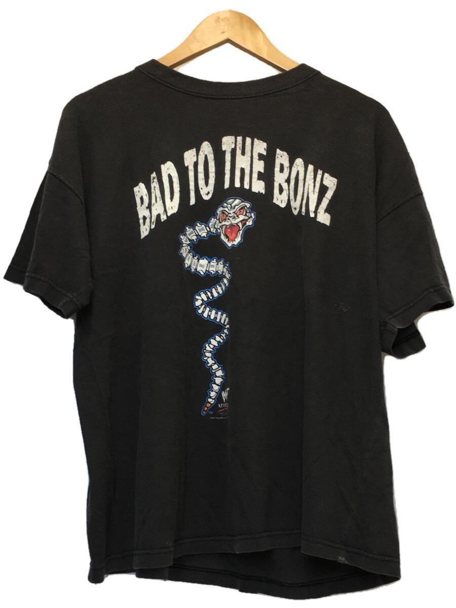 Tシャツ/L/コットン/GRY/BAD TO THE BONZ/90s/メンズ/90年代/カットソー/半袖