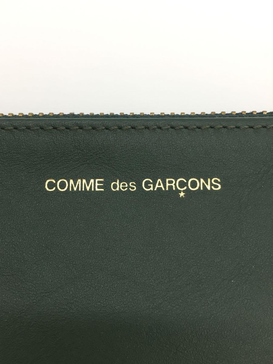 COMME des GARCONS◆ZIPポーチ/小物/レザー/GRN/メンズ_画像3