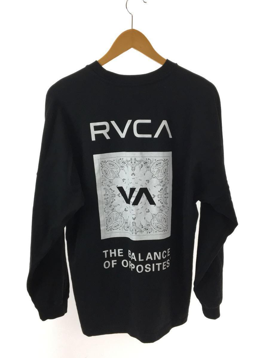 RVCA◆RVCA ルーカ/長袖Tシャツ/M/コットン/BLK_画像2