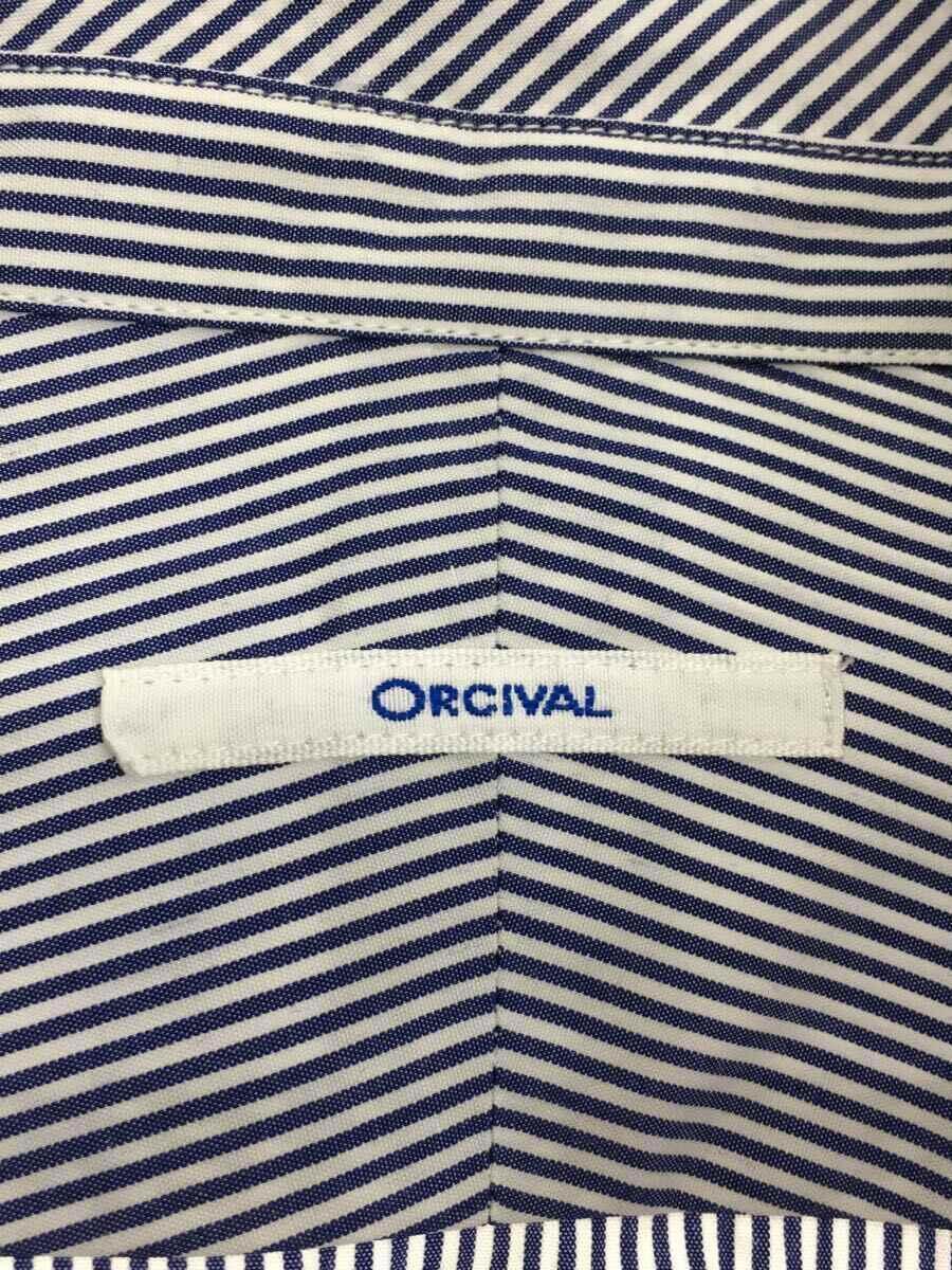 ORCIVAL◆オーシバルオーチバル/長袖シャツ/1/ネイビー/ストライプ/WRO22-113-02_画像3