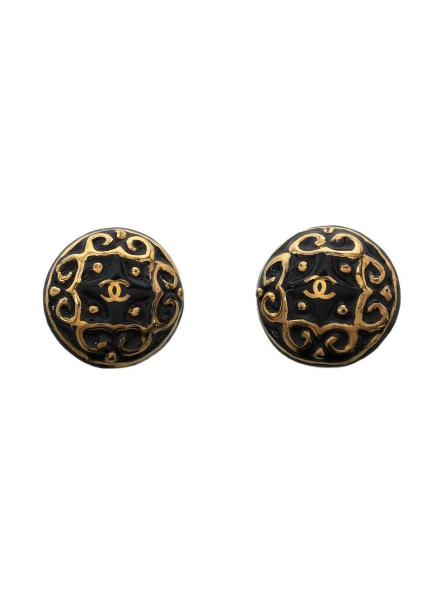 安価 CHANEL◇イヤリング/BLK/レディース/ココマーク/97年製 その他