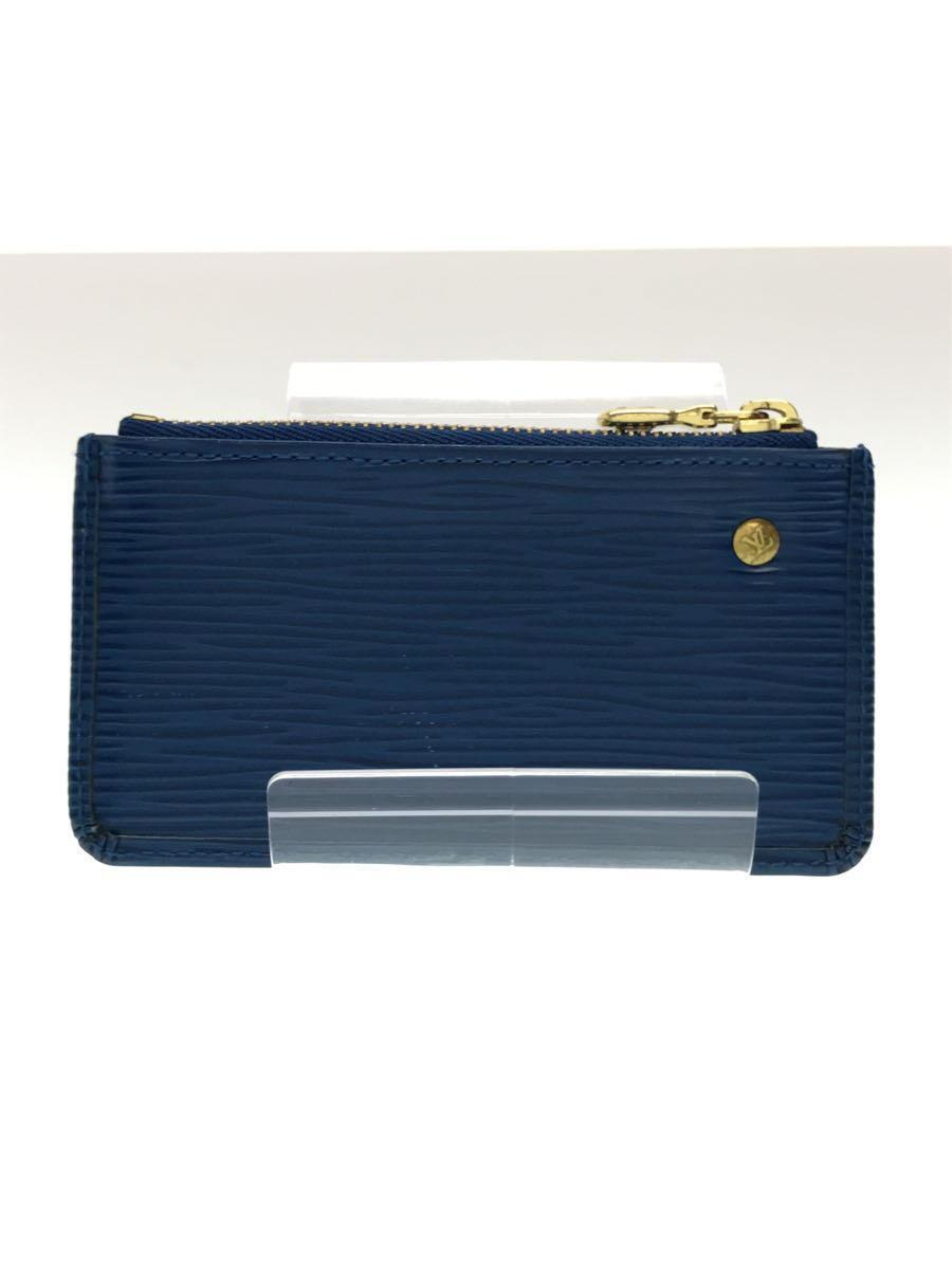 LOUIS VUITTON◇ポシェット・クレ_エピ_BLU/レザー/BLU/レディース-