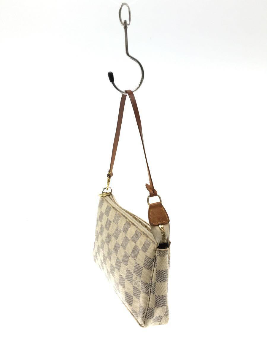 LOUIS VUITTON◇ポシェット・アクセソワール_ダミエ・アズール_WHT/PVC