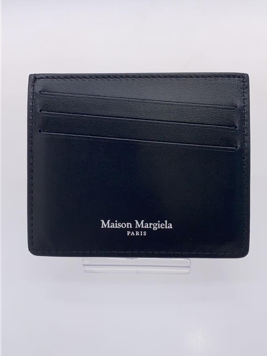 Maison Margiela◆カードケース/レザー/BLK/無地/メンズ/S35U10540