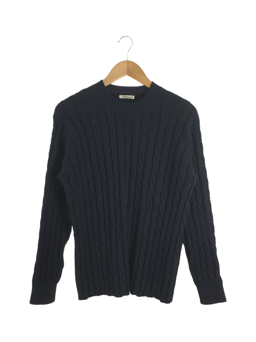 AURALEE◆23SS/COTTON CORD CABLE KNIT BIG PULLOVER/ニット/セーター/A23SV01CN