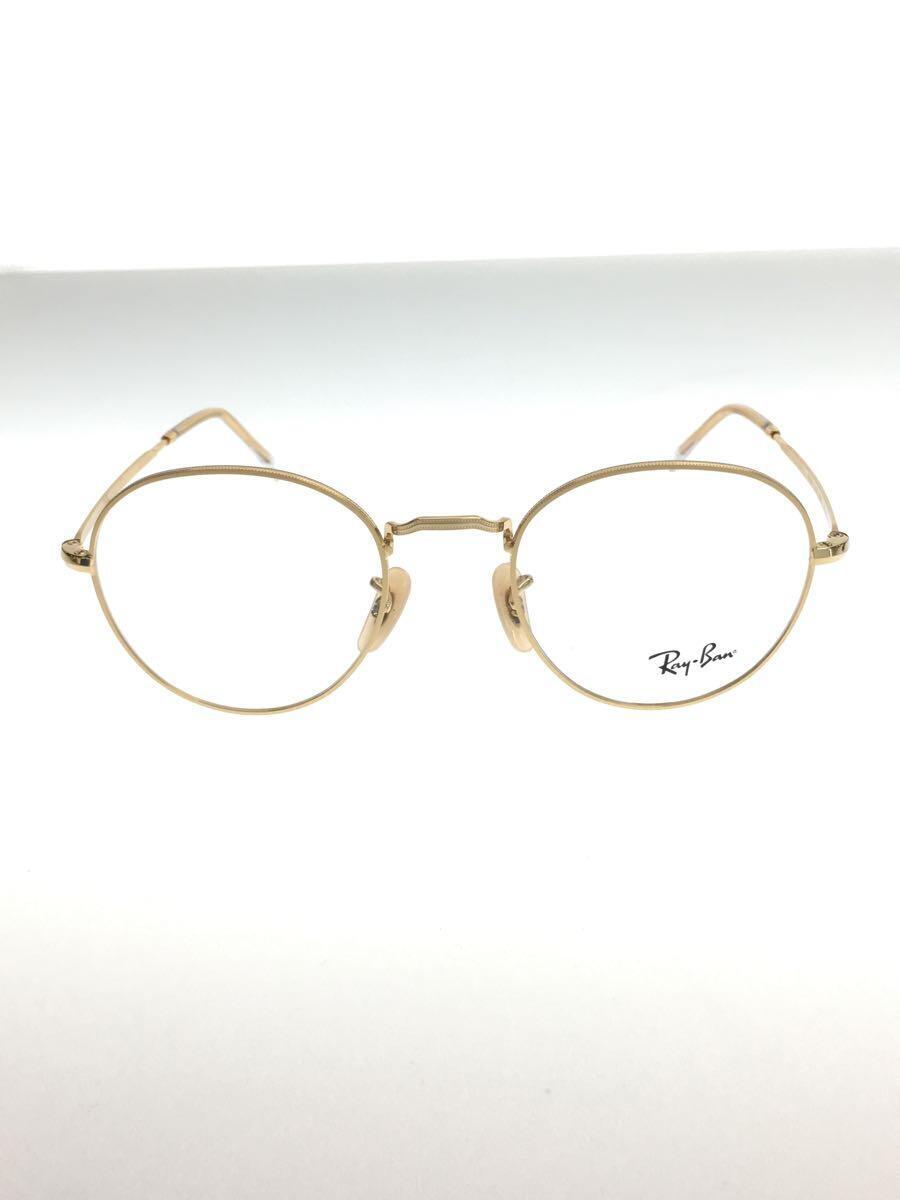 Ray-Ban◆メガネ/-/GLD/CLR/メンズ/RB3582V/レイバン_画像1