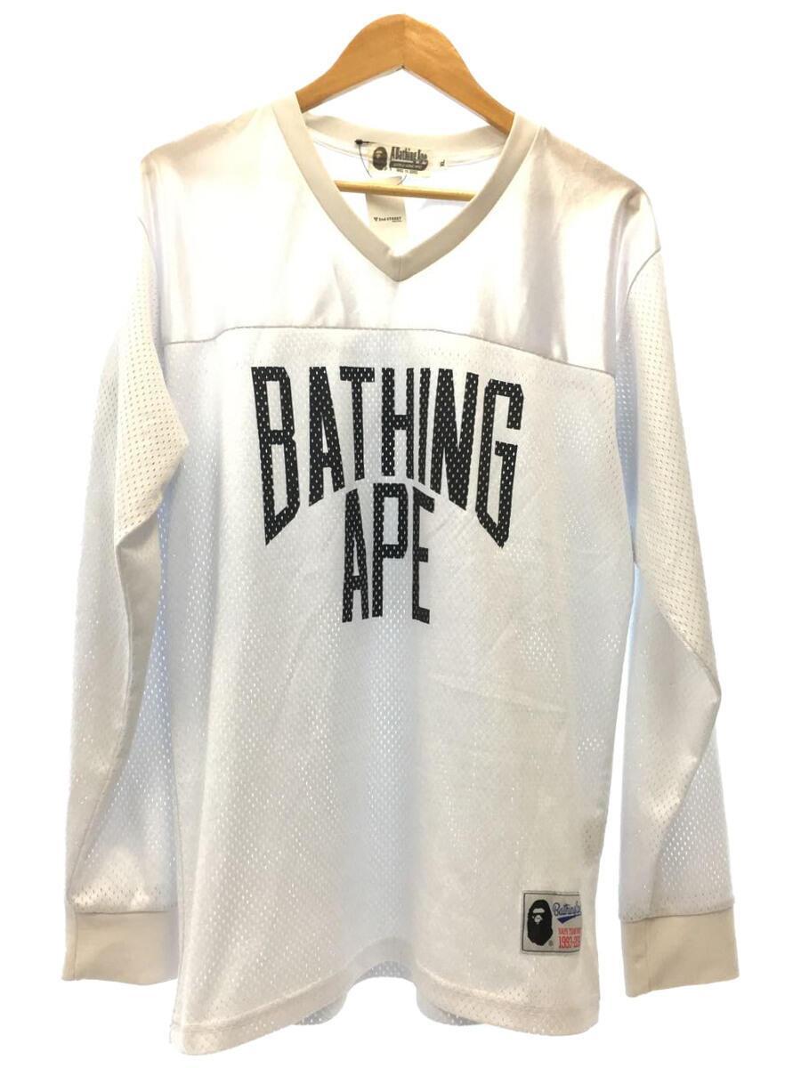 A BATHING APE◆長袖Tシャツ/XL/ポリエステル/WHT