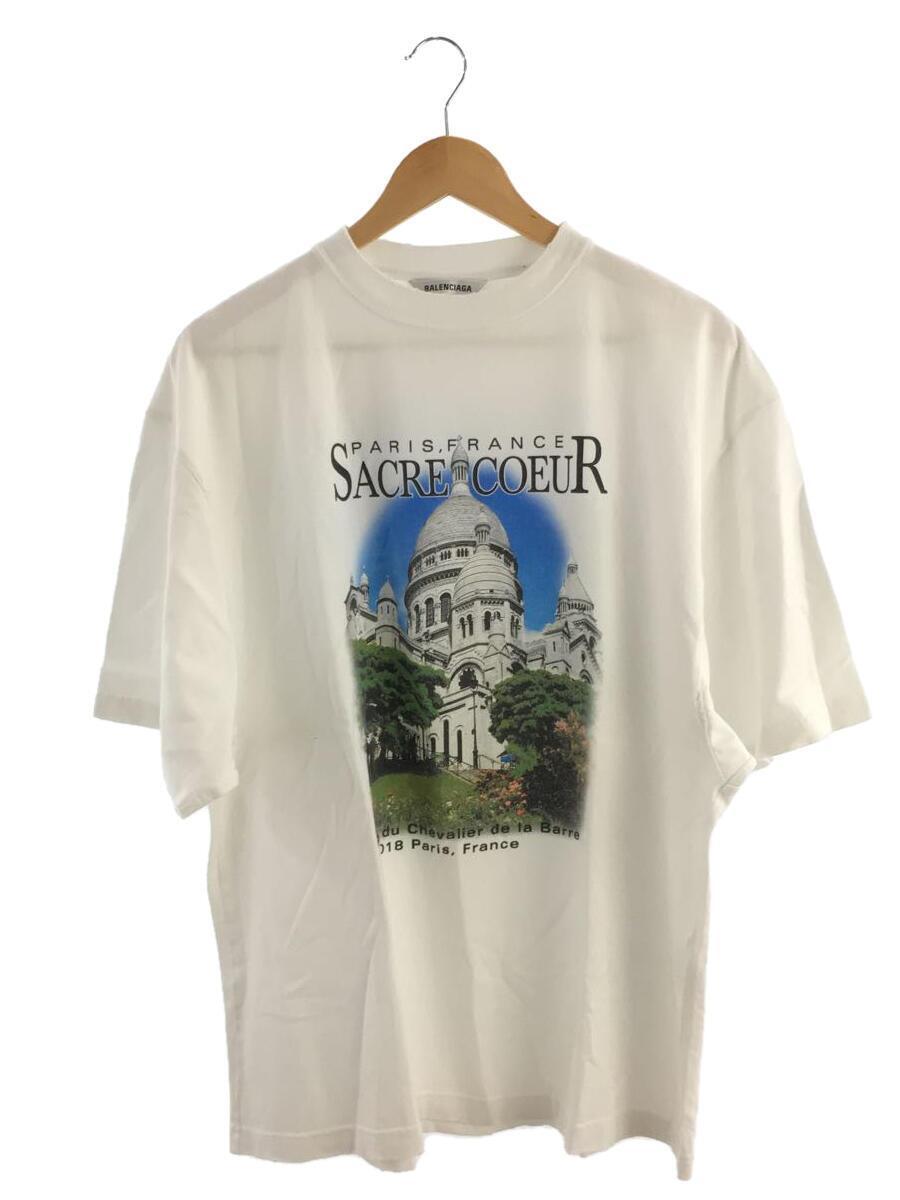 BALENCIAGA◆21SS/Sacre Coeur Print T-shirt/Tシャツ/XS/641532 TJVH6 9000