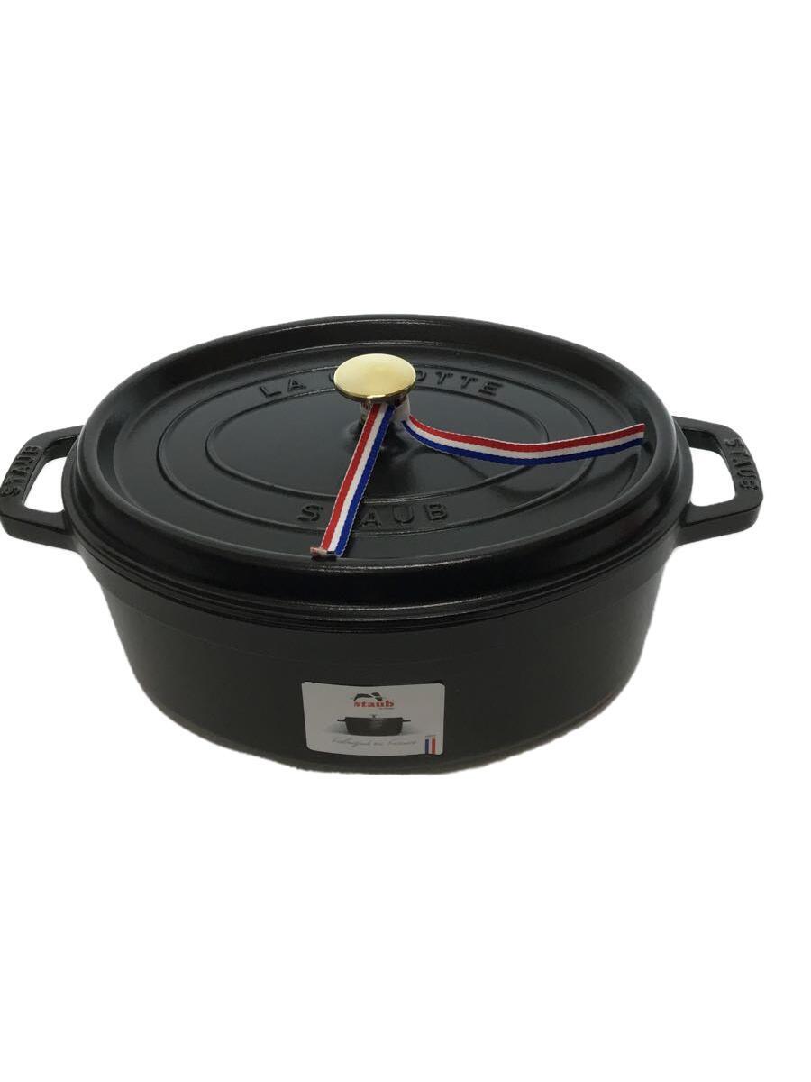 Staub◇鍋/BLK/40509-315/ピコ・ココット オーバル/満水容量4.2L/29cm