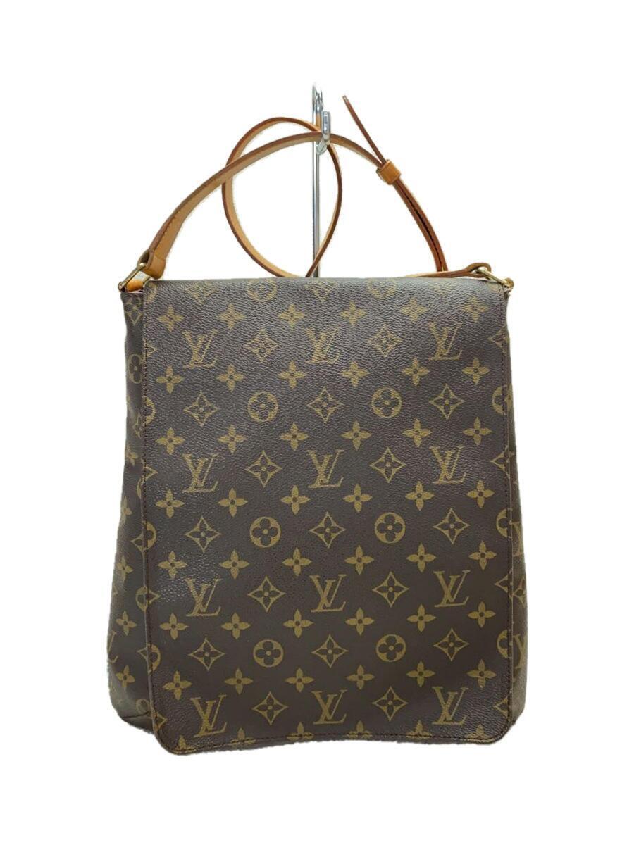 LOUIS VUITTON◇ミュゼット_モノグラム・キャンバス_BRW/PVC/BRW-