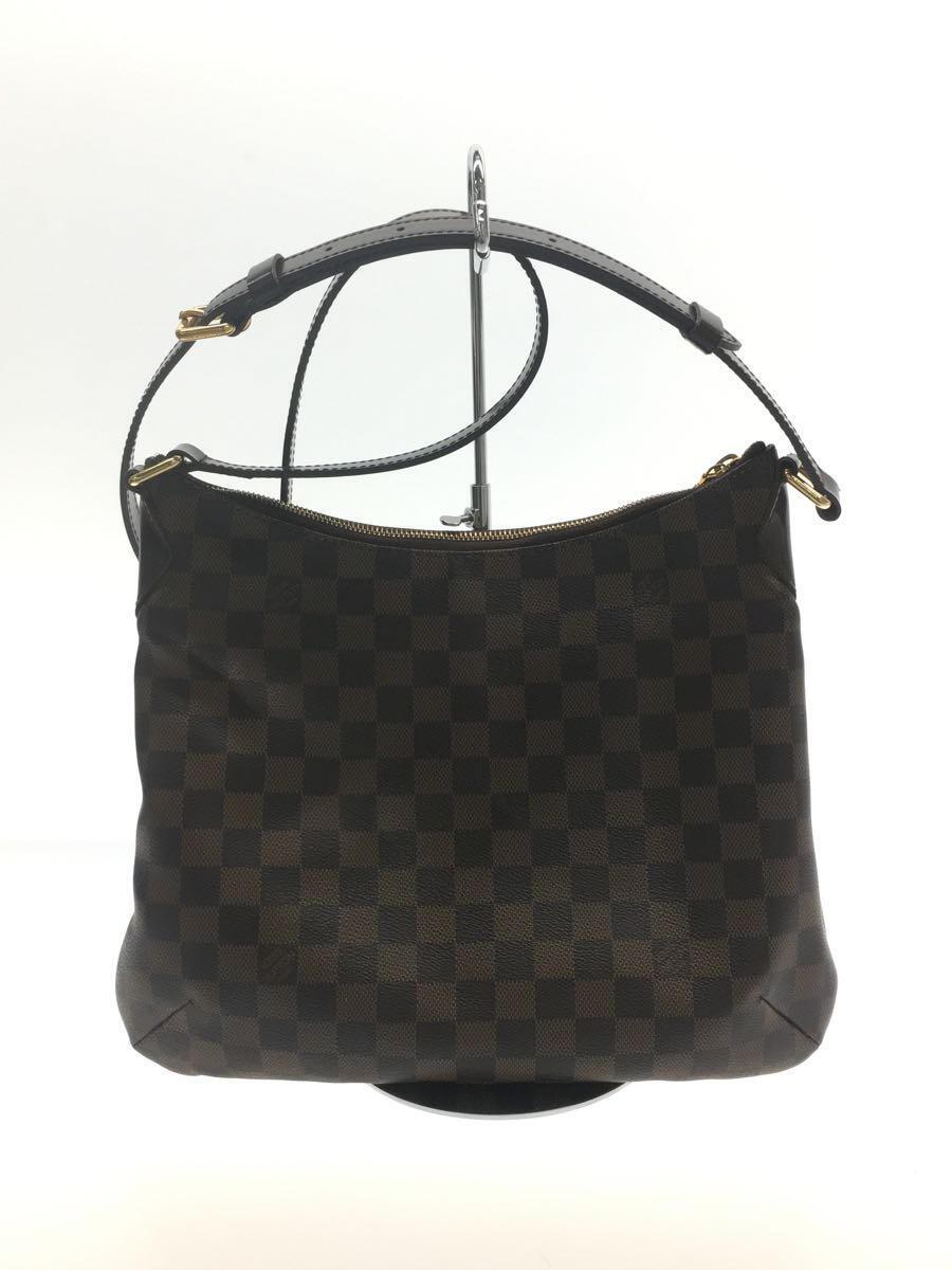 LOUIS VUITTON◆ブルームズベリPM_ダミエ・エベヌ_BRW/PVC/BRW