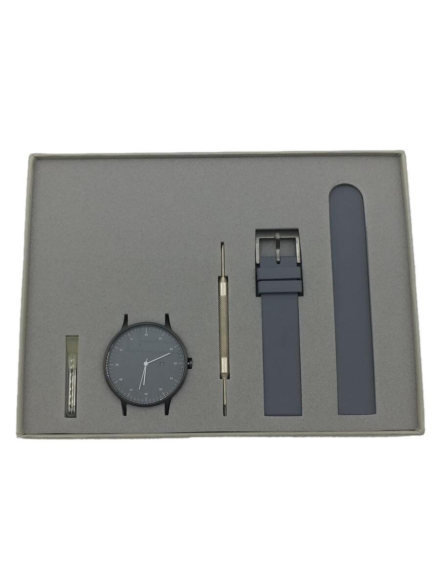 INSTRMNT/クォーツ腕時計/アナログ/ラバー/GRY/GRY/328010101106one