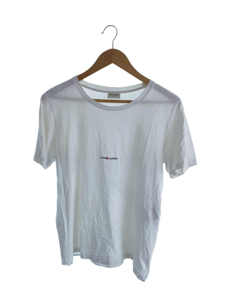 SAINT LAURENT◆Tシャツ/M/コットン/WHT/プリント/jp53 2019 00771_画像1