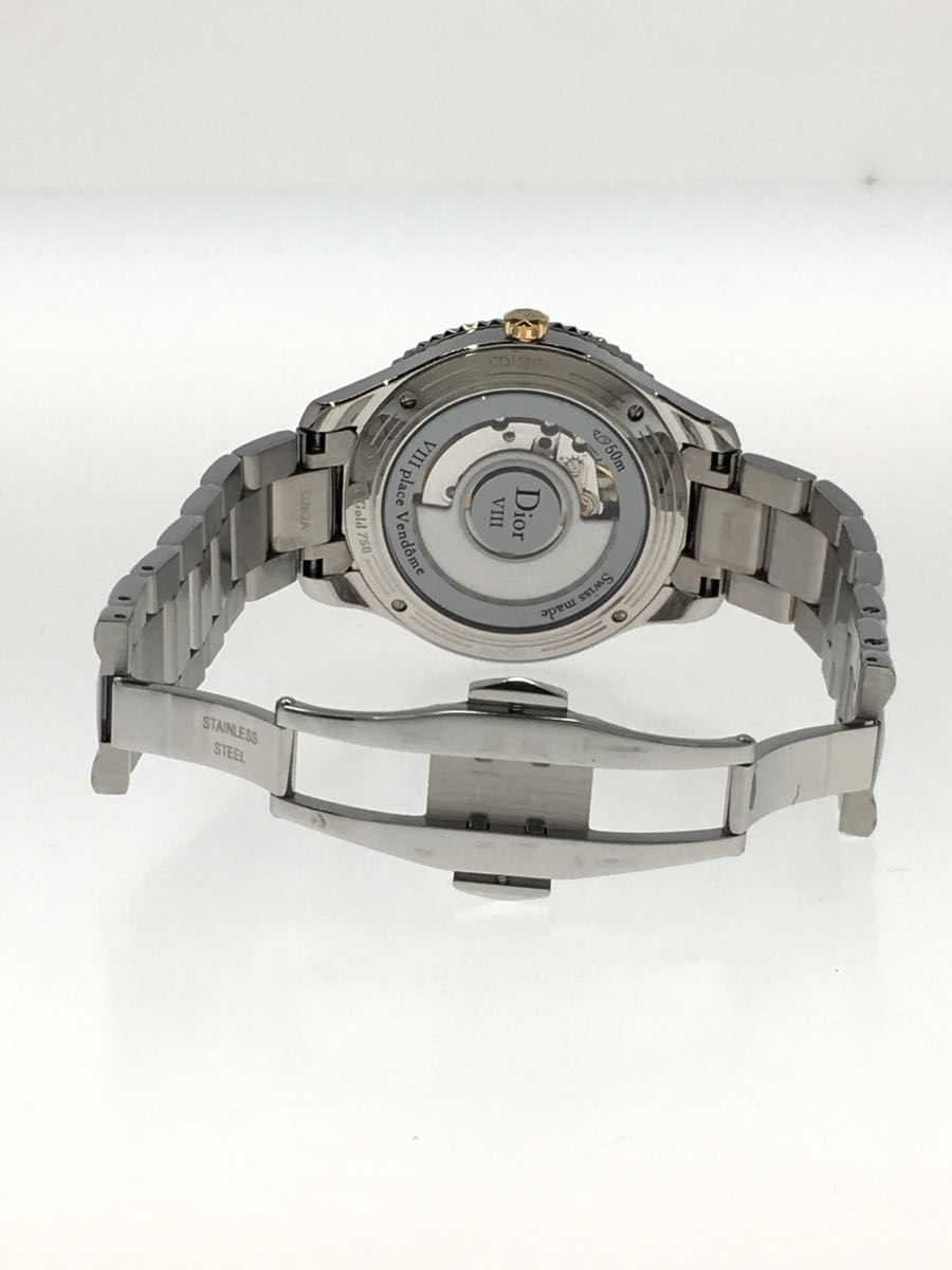 Christian Dior*yuito monte -nyu/ self-winding watch wristwatch / stainless steel /WHT/SLV/2021/07/WOH settled /CD153510