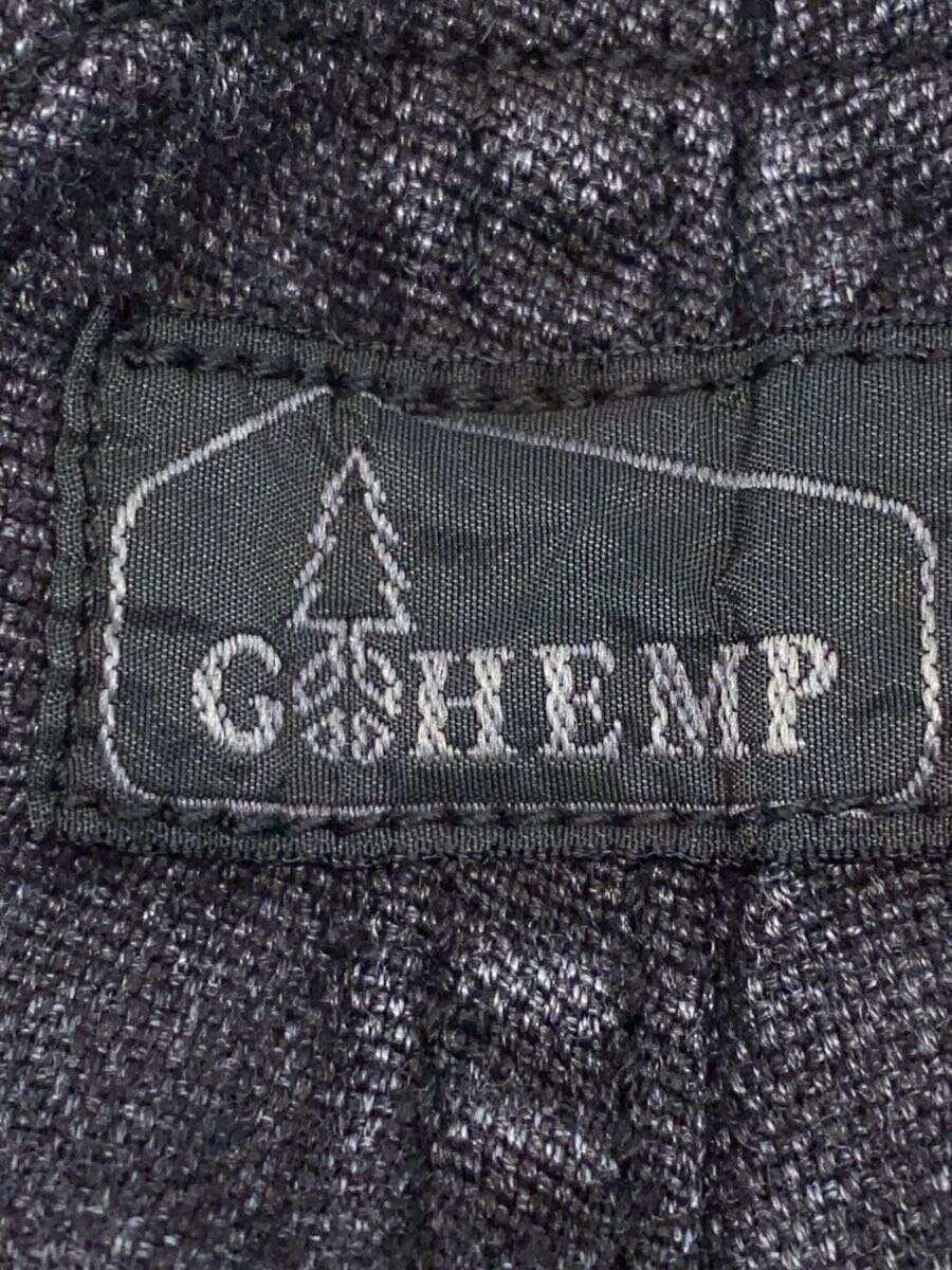 GO HEMP◆オーバーオール/32/デニム/BLK/無地_画像4