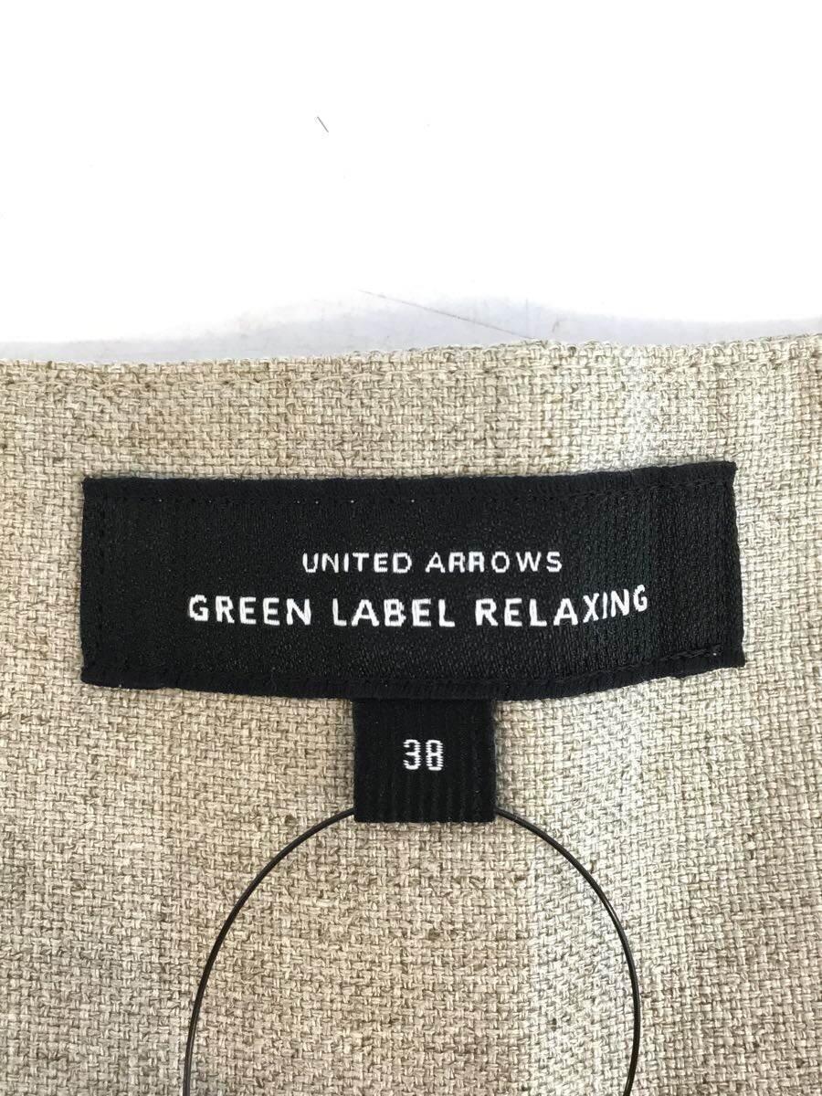 UNITED ARROWS green label relaxing◆ワイドパンツ/38/-/BEG/無地/3614-144-1605_画像4