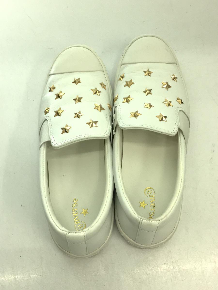 CONVERSE◆ALL STAR COUPE STARSSLIP ON/シューズ/25cm/WHT/レザー/31301751_画像3