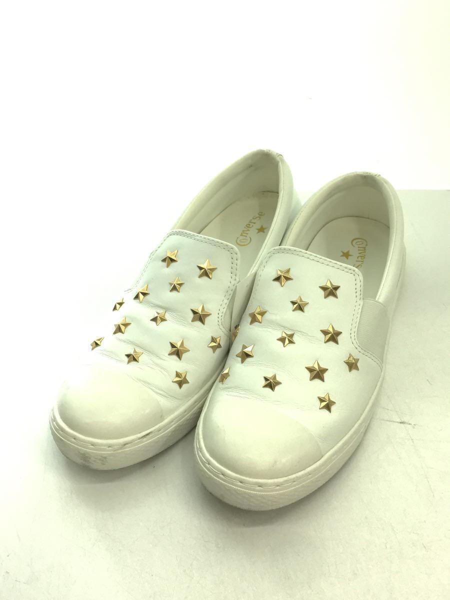 CONVERSE◆ALL STAR COUPE STARSSLIP ON/シューズ/25cm/WHT/レザー/31301751_画像2