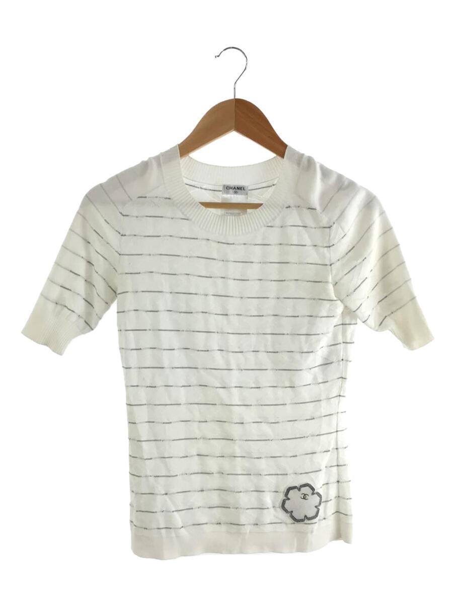 CHANEL◇セーター(薄手)/34/コットン/ホワイト/P47893K06108-
