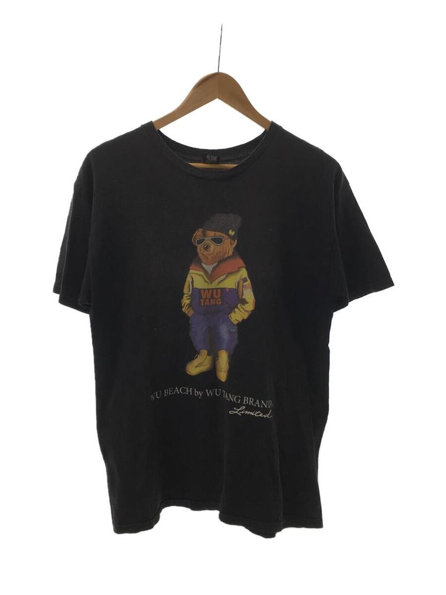 90s/WU-TANG CLAN BEAR T-SHIRTS /Tシャツ/M/コットン/BLK