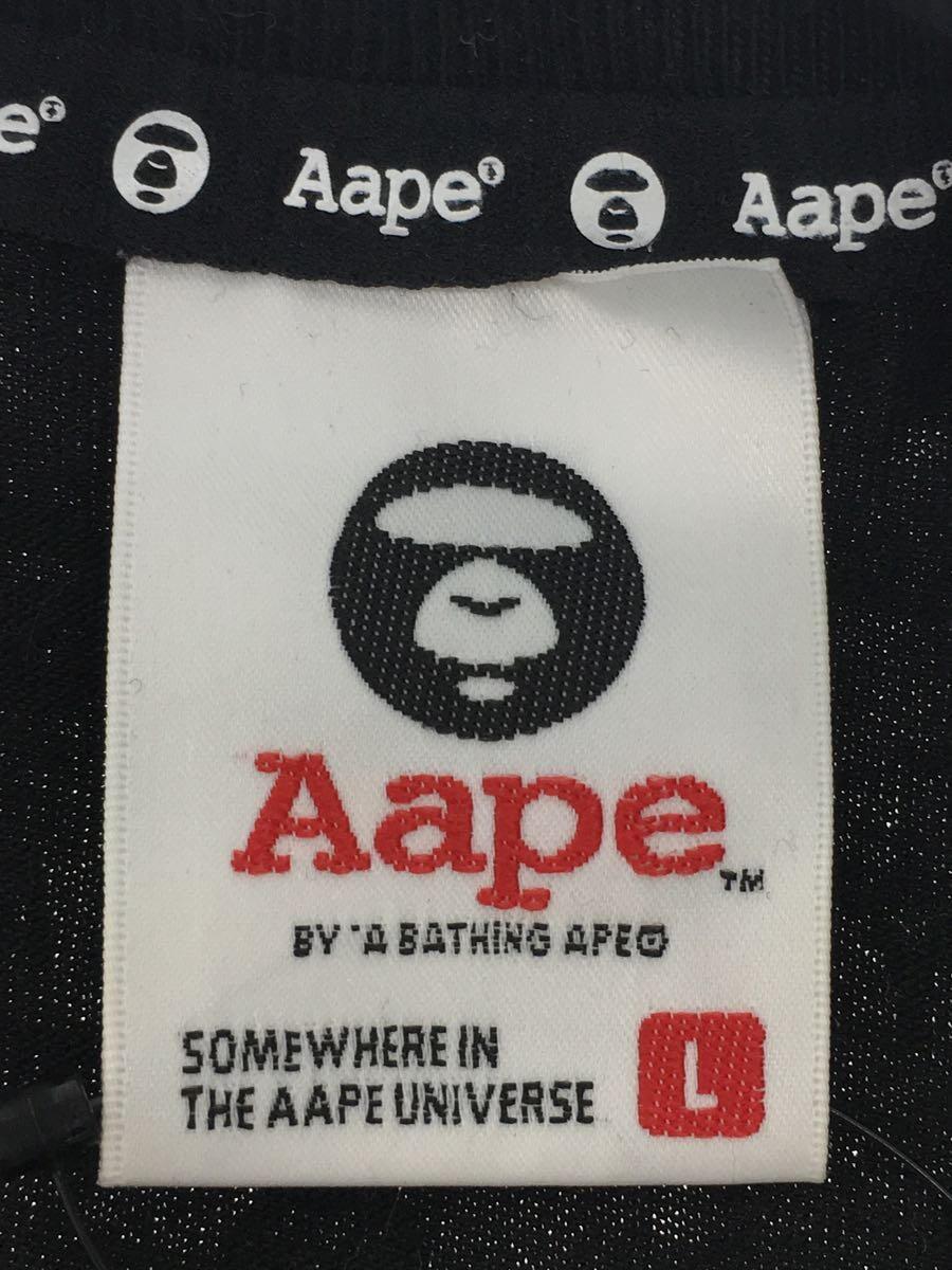 A BATHING APE◆Tシャツ/L/コットン/BLK/プリント/AAPTEM0534XXD/使用感有_画像3